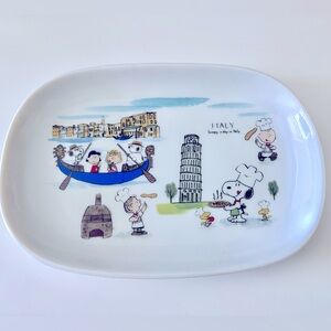 Peanuts Snoopy World Travel Plate (Italy)